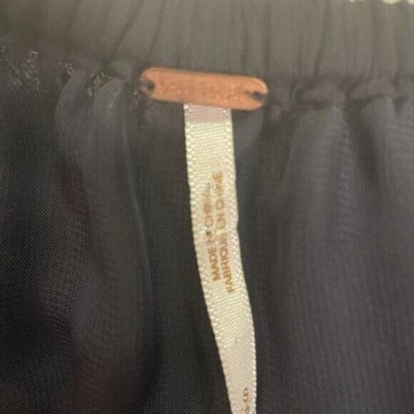 Free People Black Ruffle Tunic Top Small - Picture 4 of 4